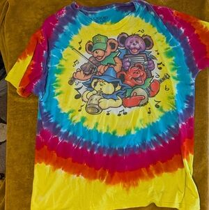 Liquid Blue Tie Dye Big River Band Grateful Dead Shirt